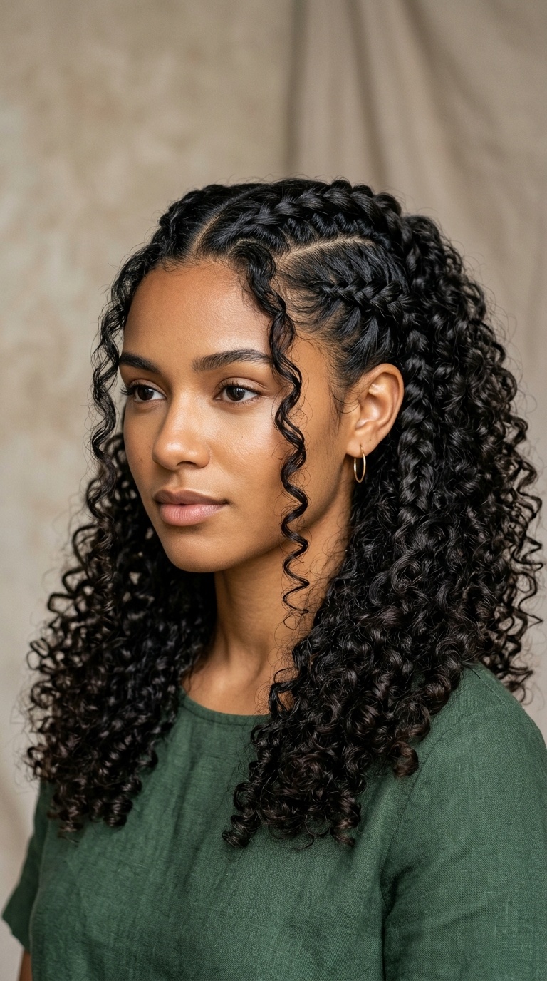 Double Dutch Braids to Curls