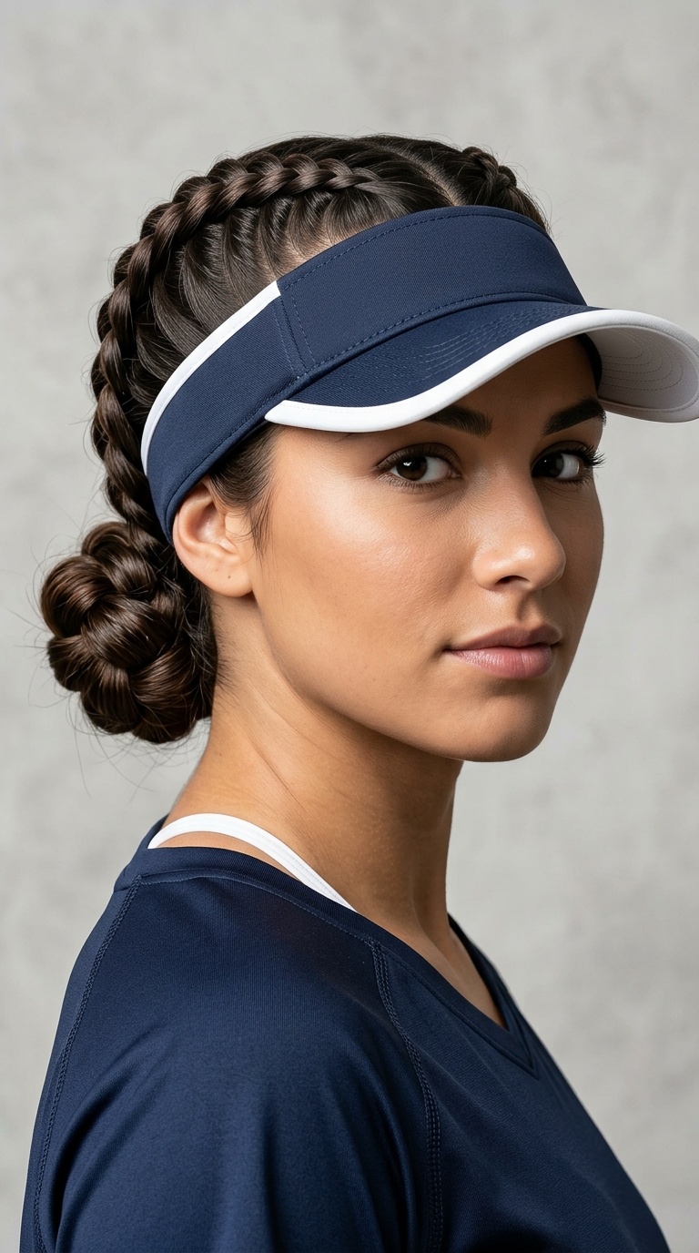 Double Dutch Braids to Low Bun