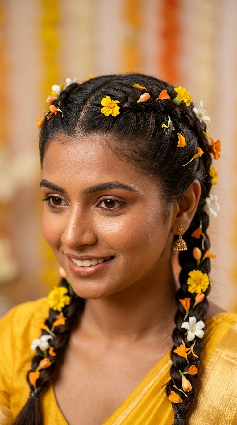 Double Dutch Braids with Petals