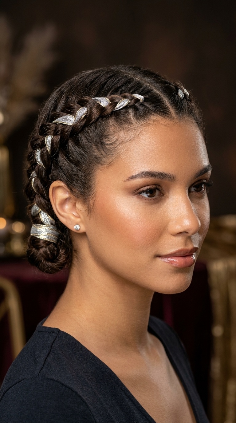 Double Dutch Braids with Ribbon