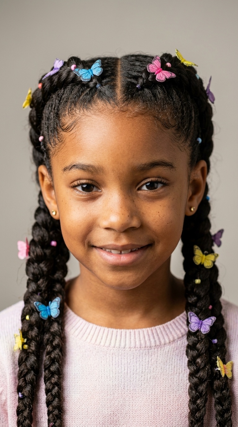 Double Dutch Butterfly Braids