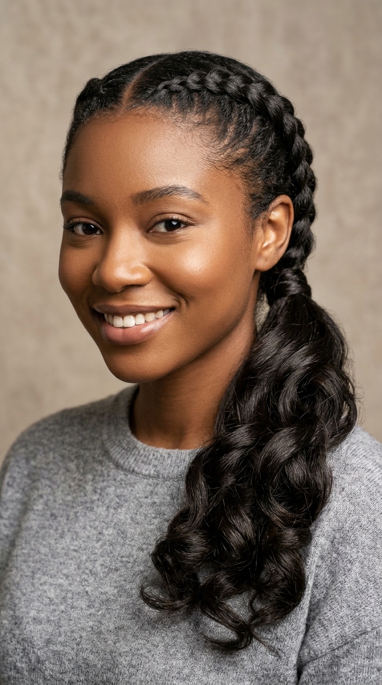 Double Dutch Side Ponytail