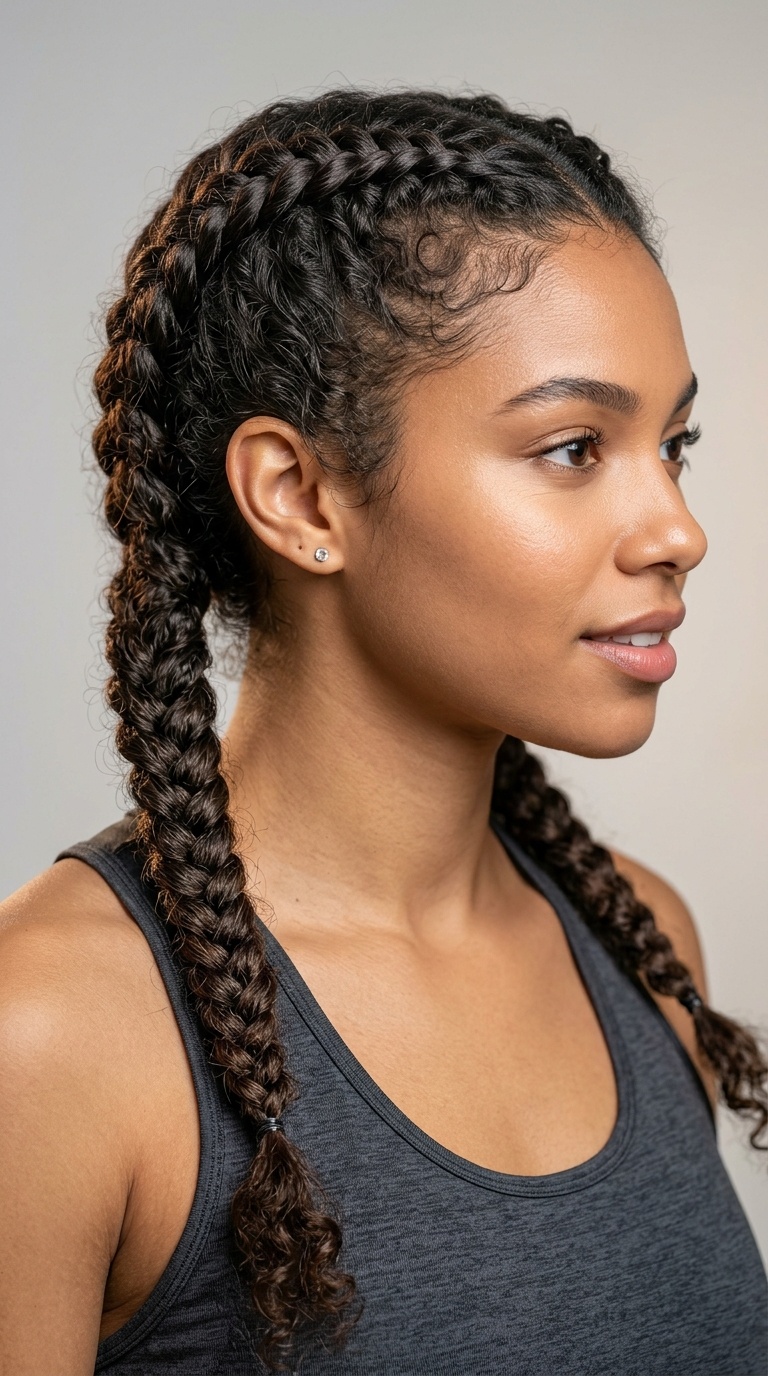 Double Fishtail Braids