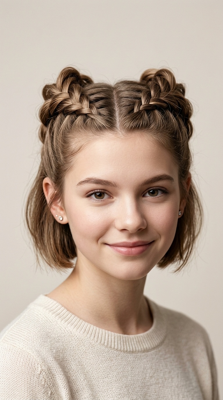 Double French Braid 