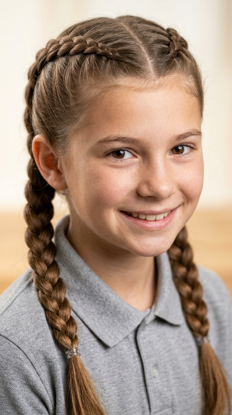 Double French Braids