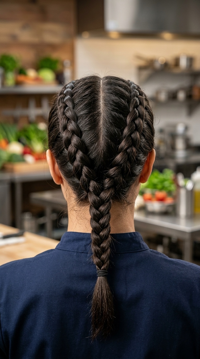 Double French Braids