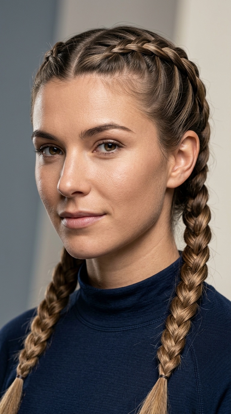 Double French Braids