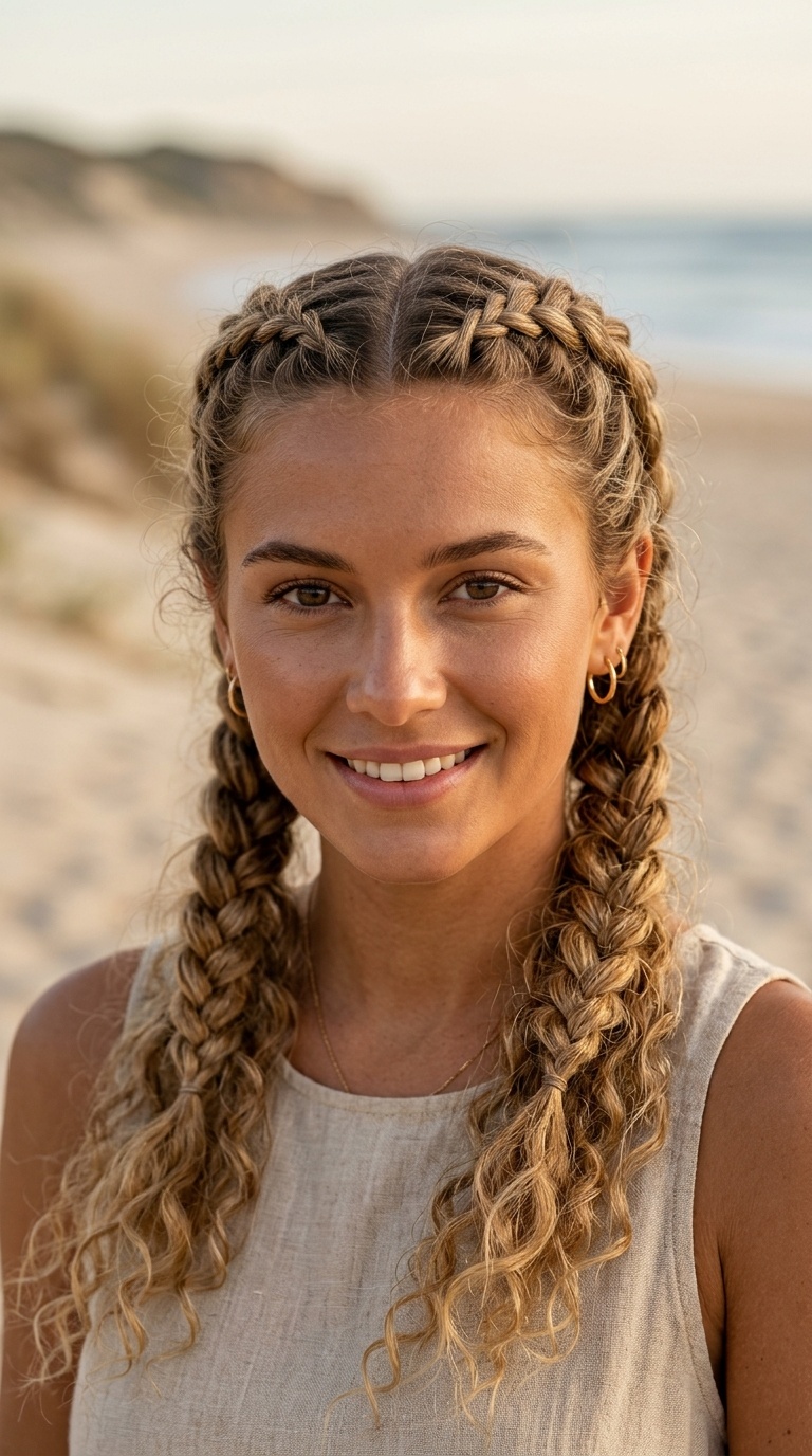 Double French Braids