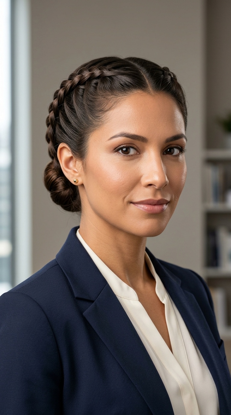 Double French Braids (Tucked)