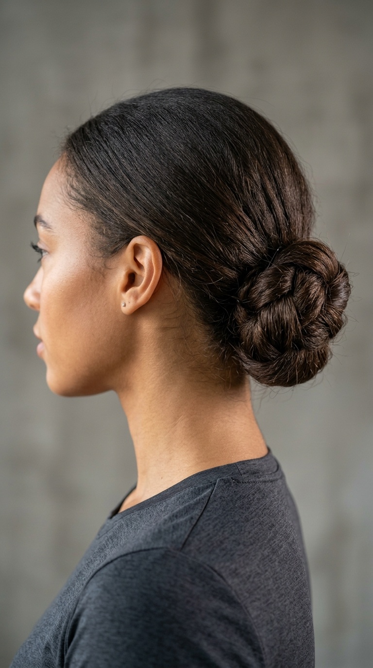 Double Knotted Low Bun
