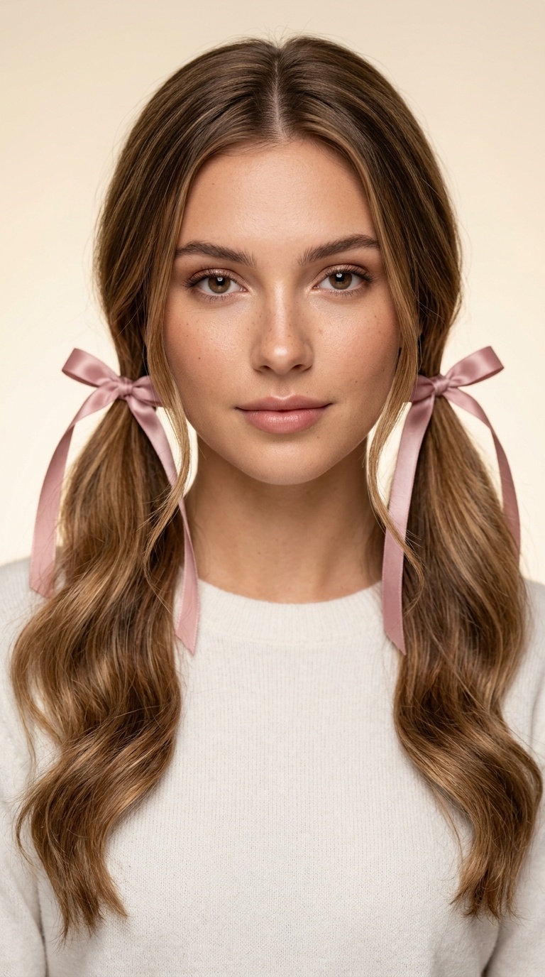Double Ribbon Pigtails