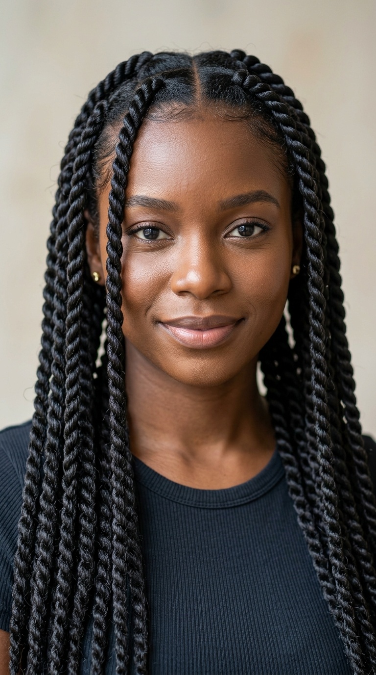 Double Rope Twist Braids