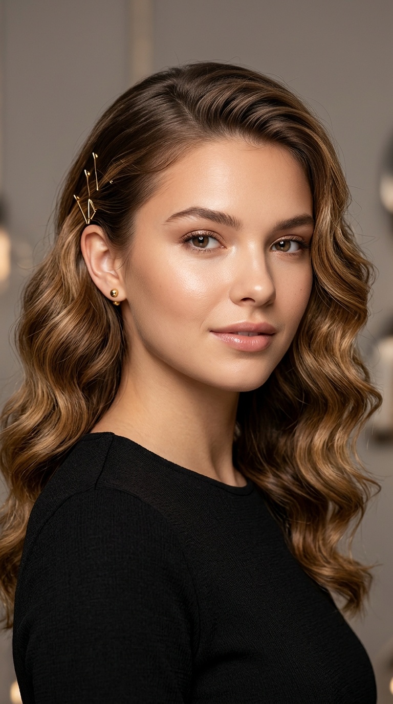 Double Side-Pinned Waves with Minimalist Metallic Pins