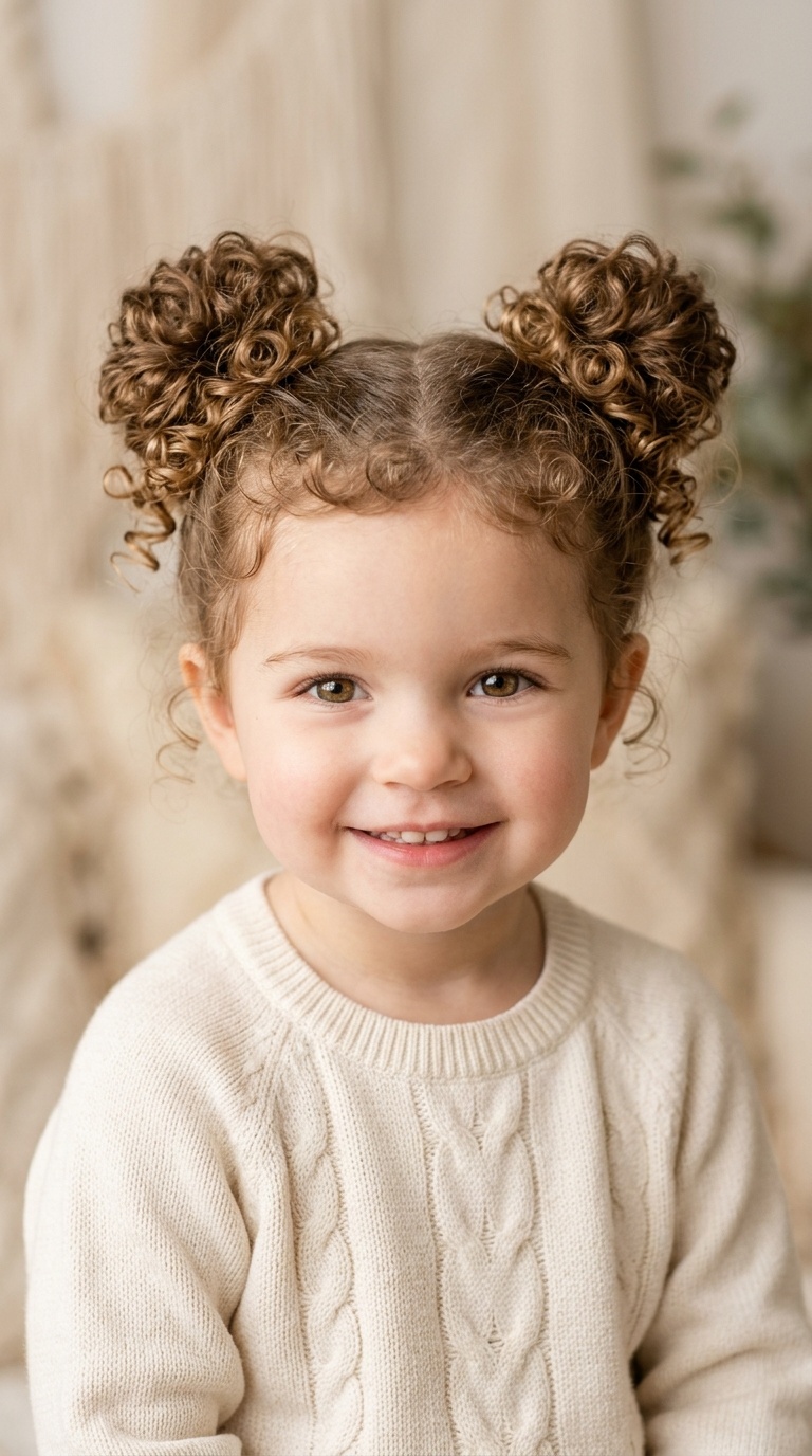 Double Space Bun Curls