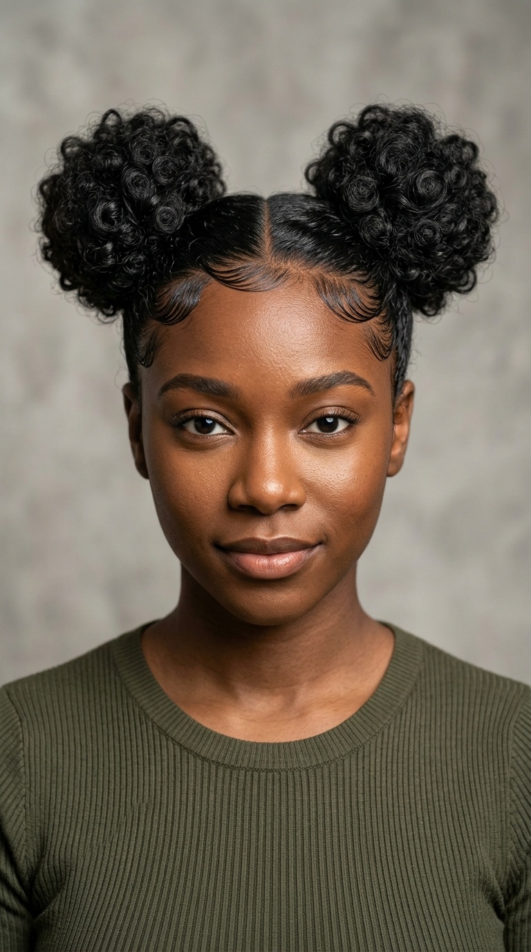 Double Space Buns with Laid Edges