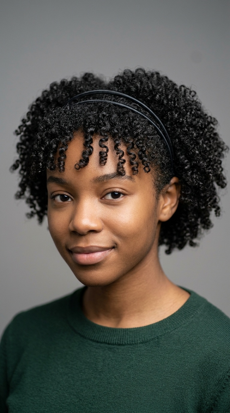 Double-Strand Headband for Sculpted Curls
