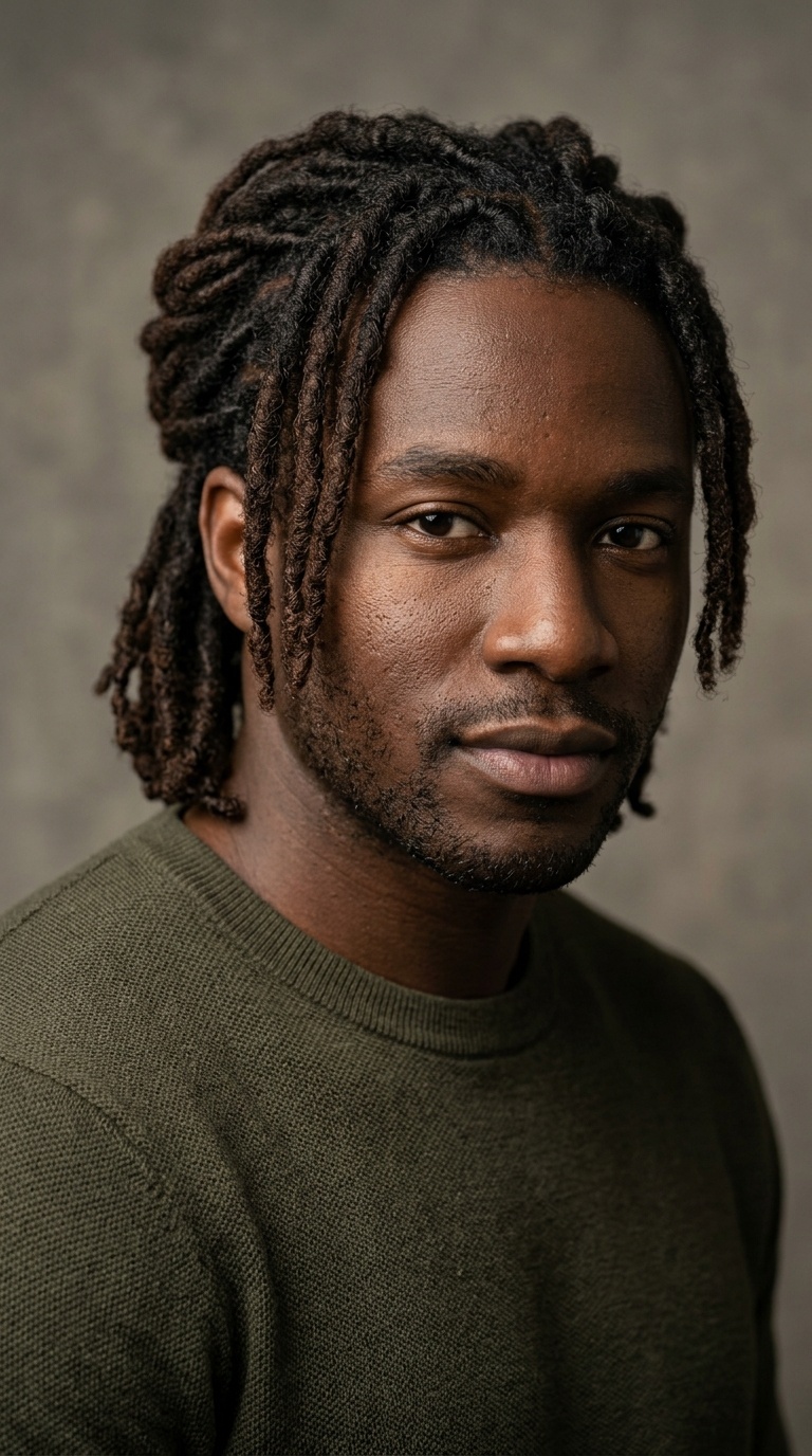 Double Tied Locs (Stacked)