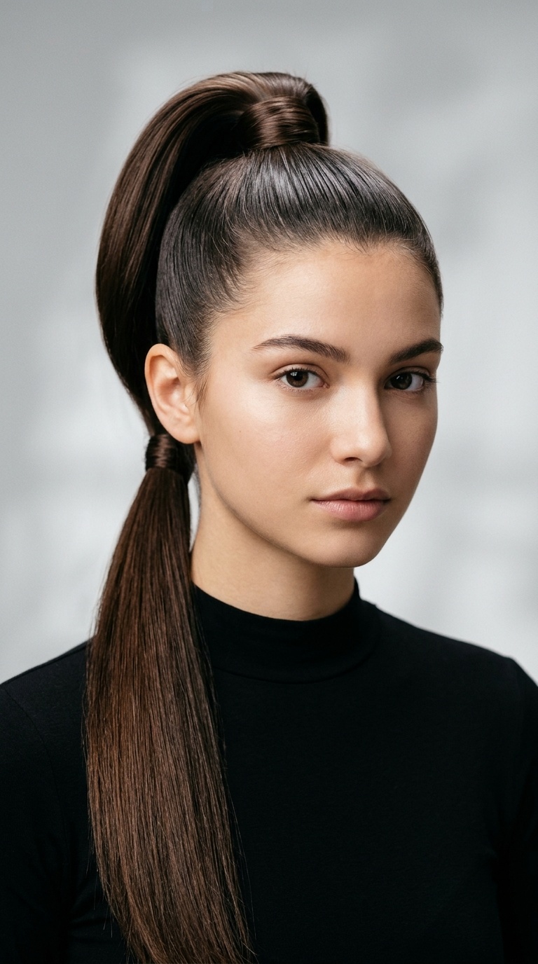 Double Tiered Sleek Pony
