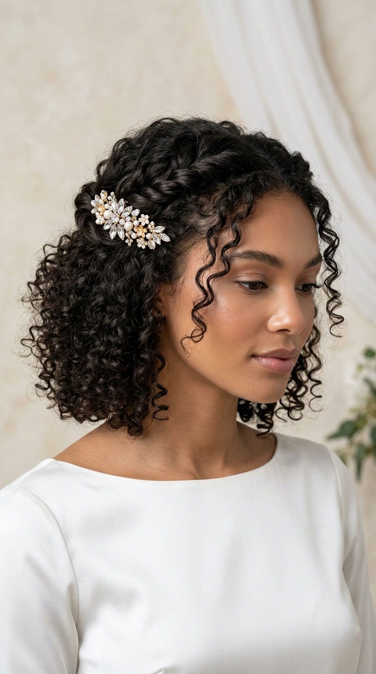 Double Twist with Statement Barrette