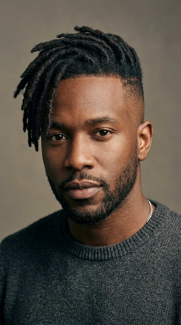 Dreadlocks with a High Fade