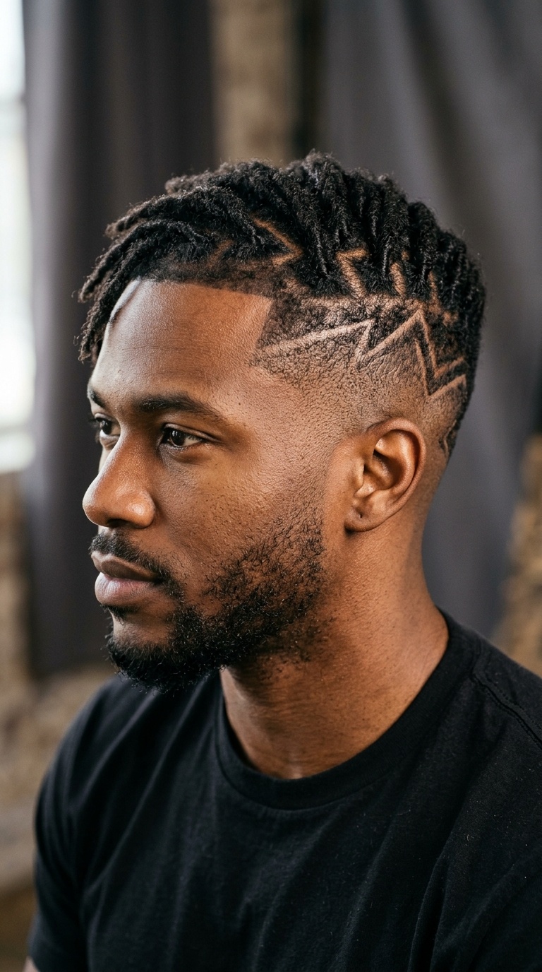 Drop Fade with Zig-Zag Parts
