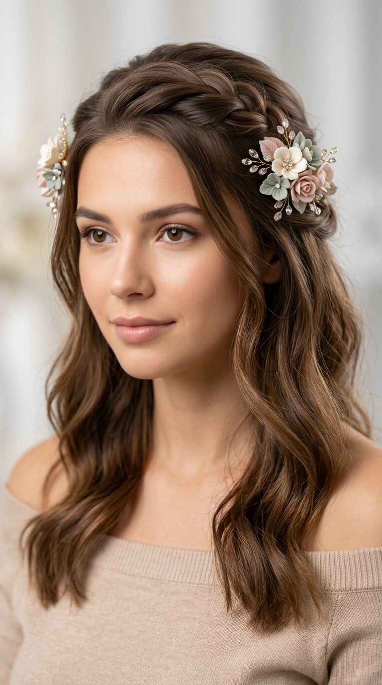 Dual-Side Floral Pins