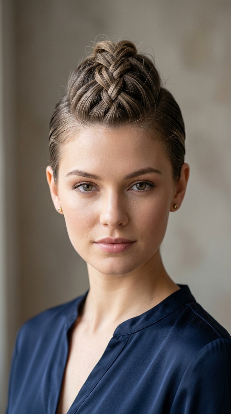 Dutch Braid Faux Hawk
