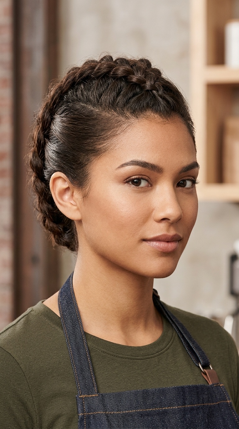 Dutch Braid Faux Hawk