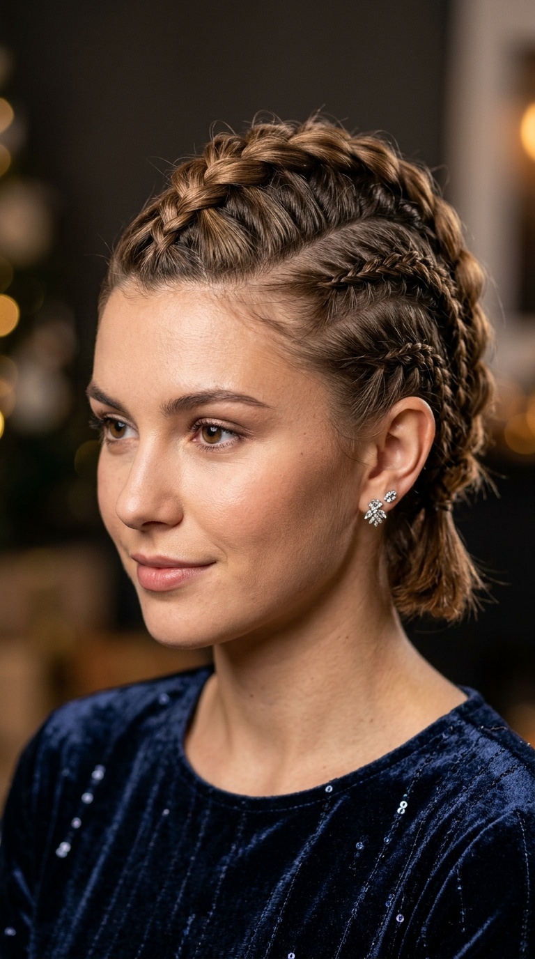 Dutch Braid Faux-Hawk