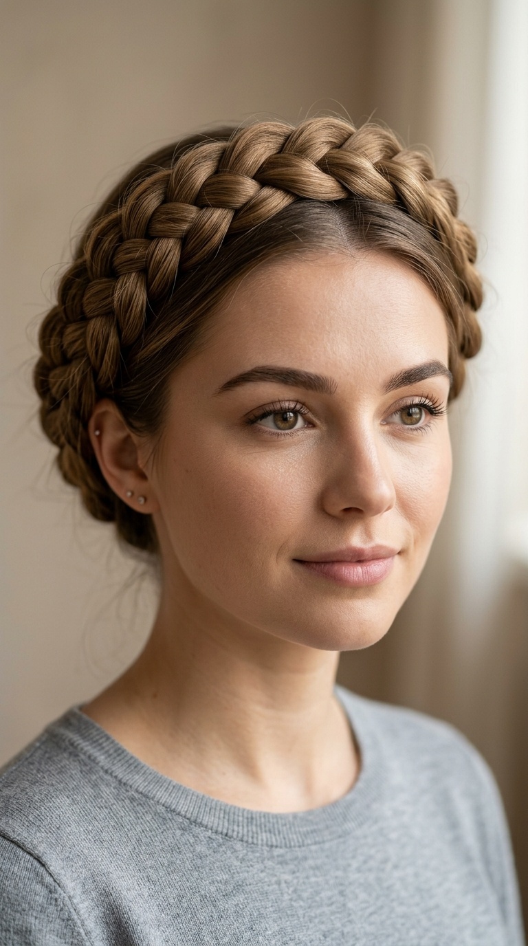 Dutch Braid Halo Crown