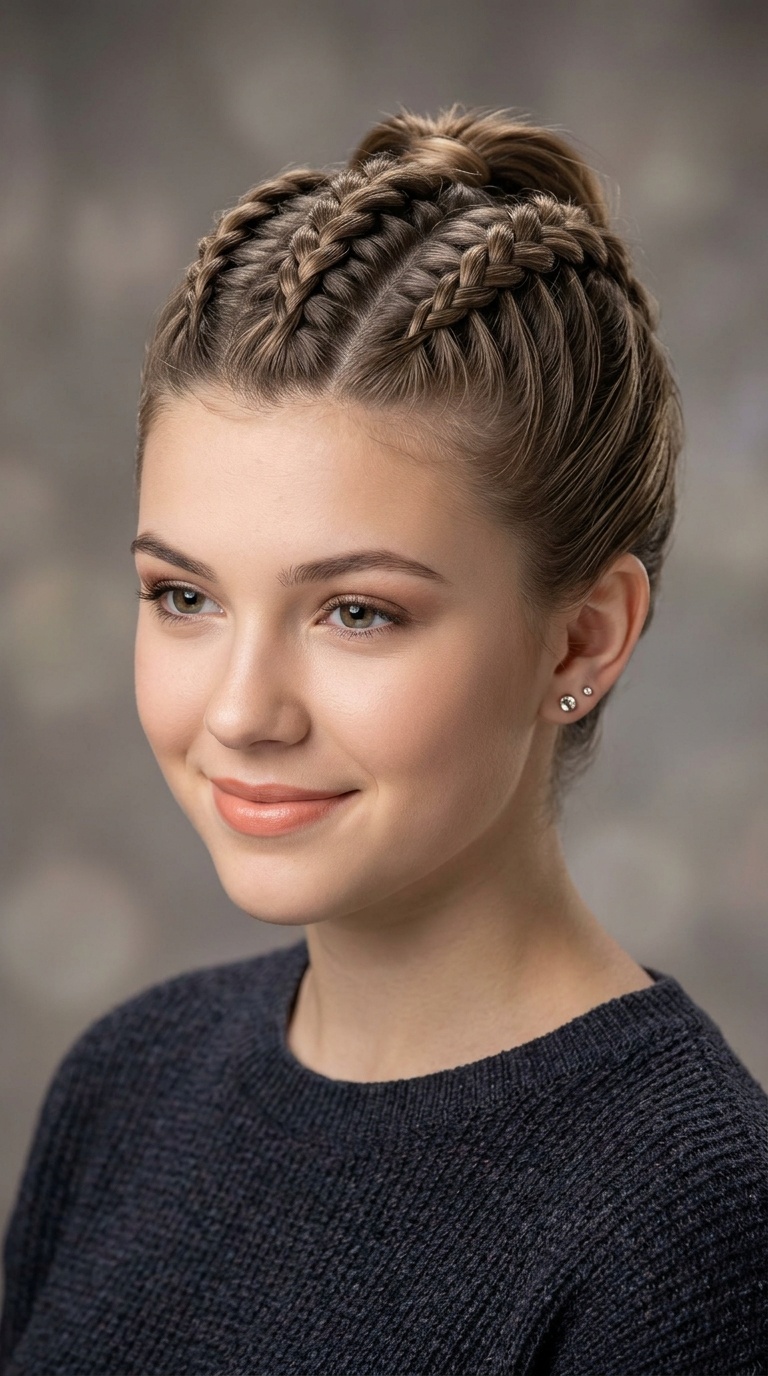 Dutch Braid Mohawk