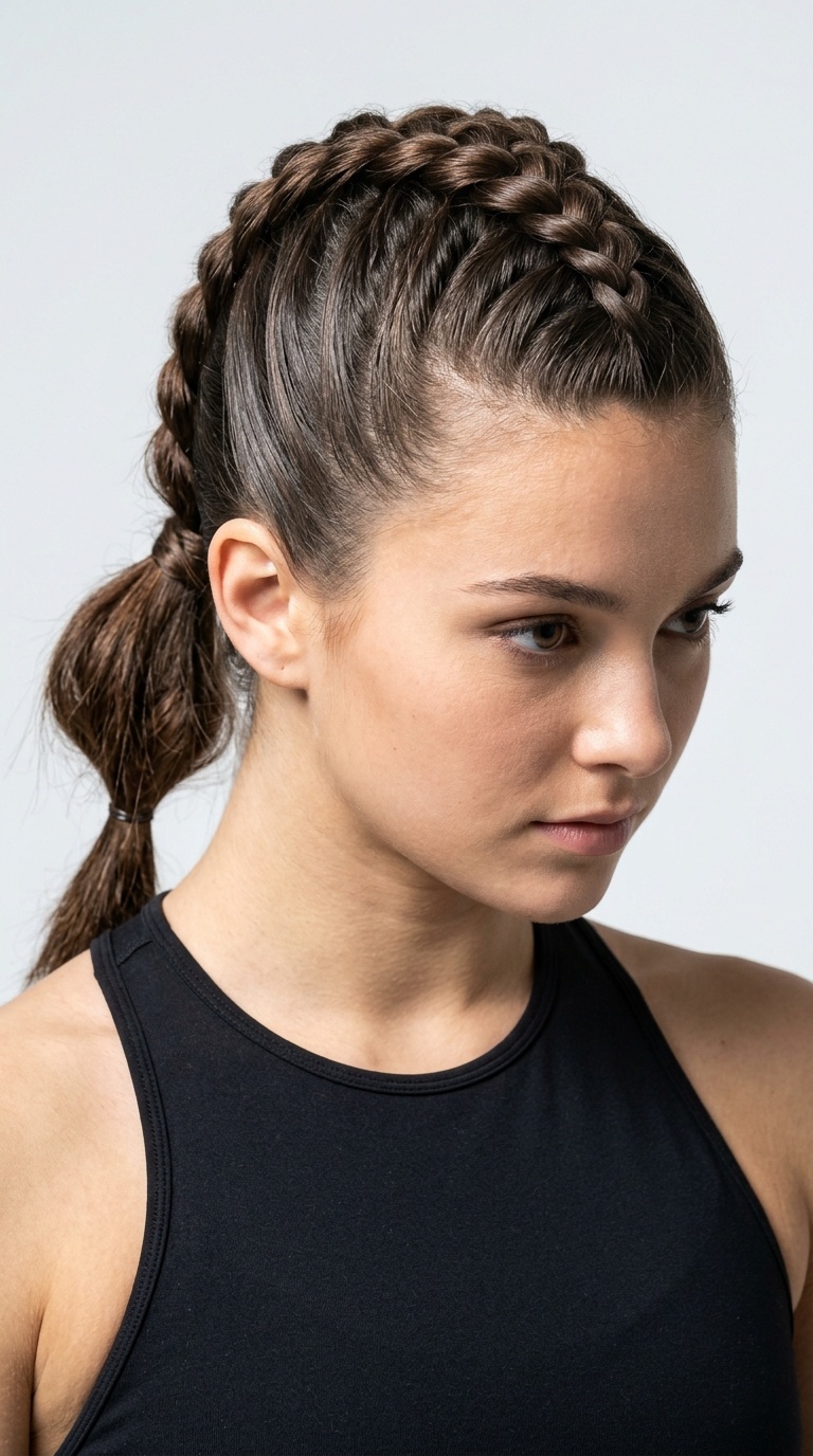 Dutch Braid Mohawk