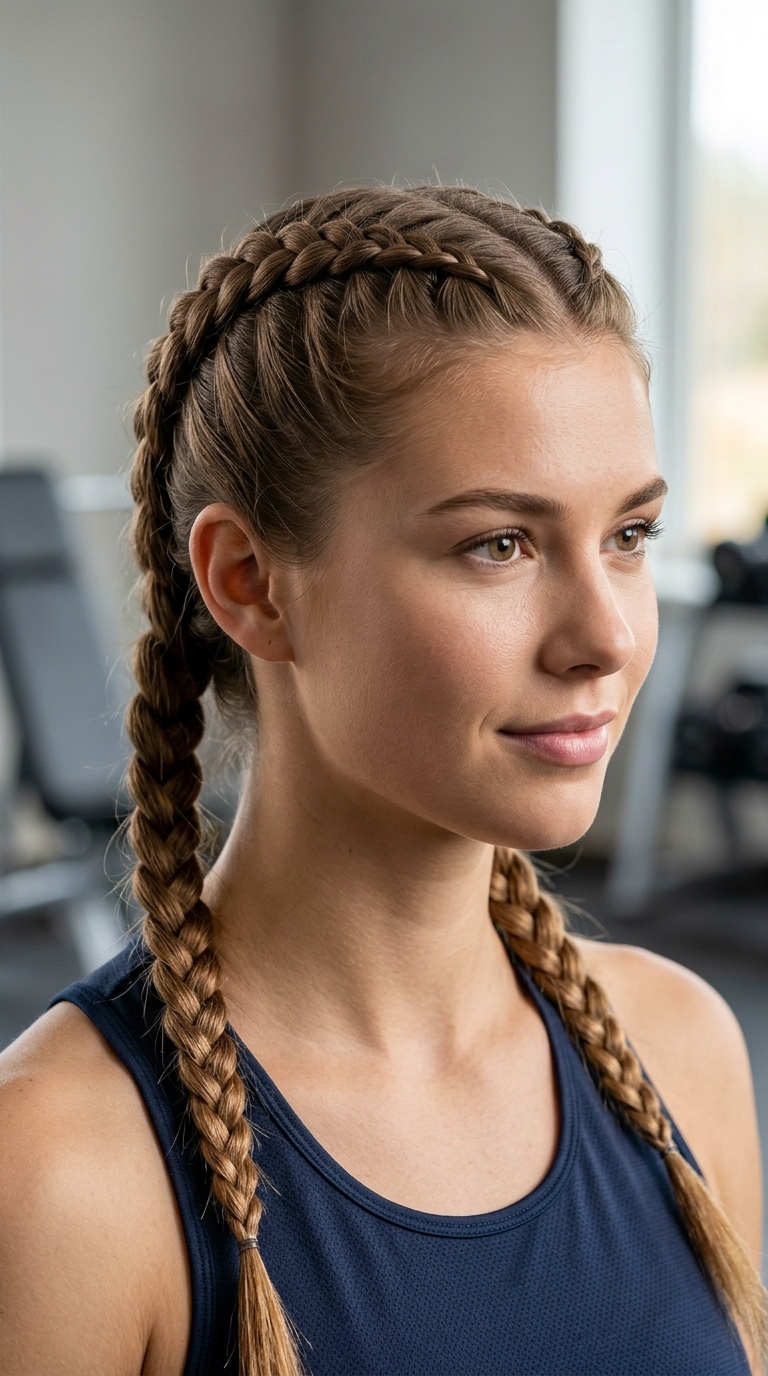 Dutch Braid Pigtails