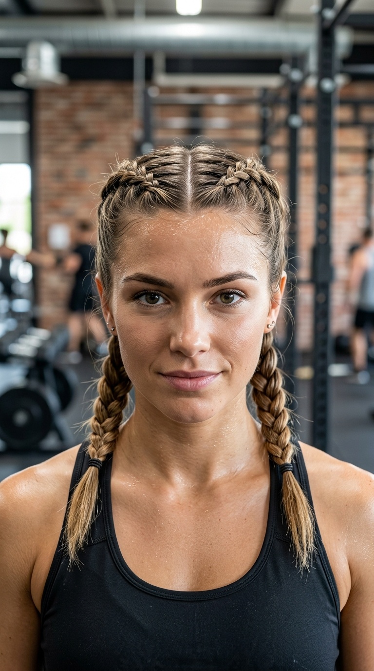 Dutch Braid Pigtails