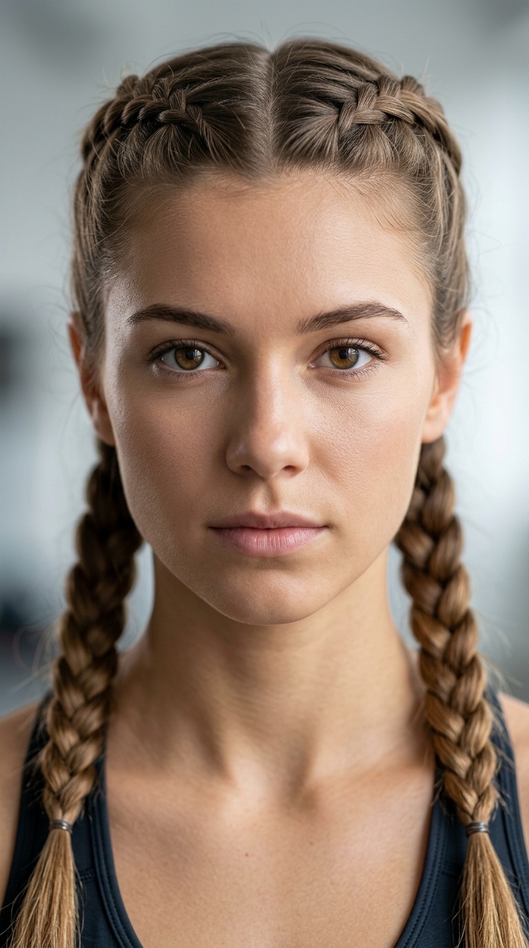 Dutch Braid Pigtails