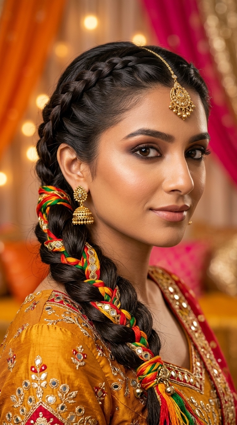 Dutch Braid Side Sweep
