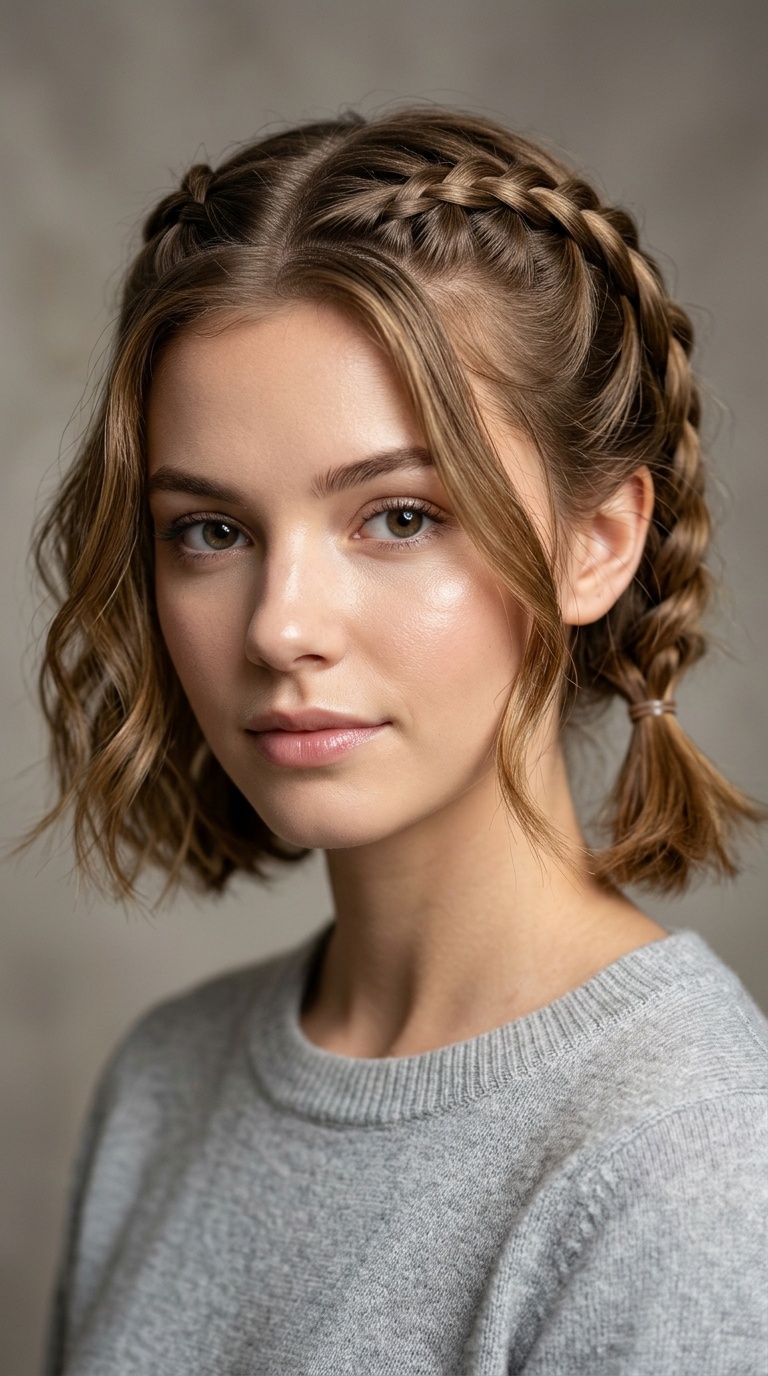 Dutch Braided Half-Up Tails