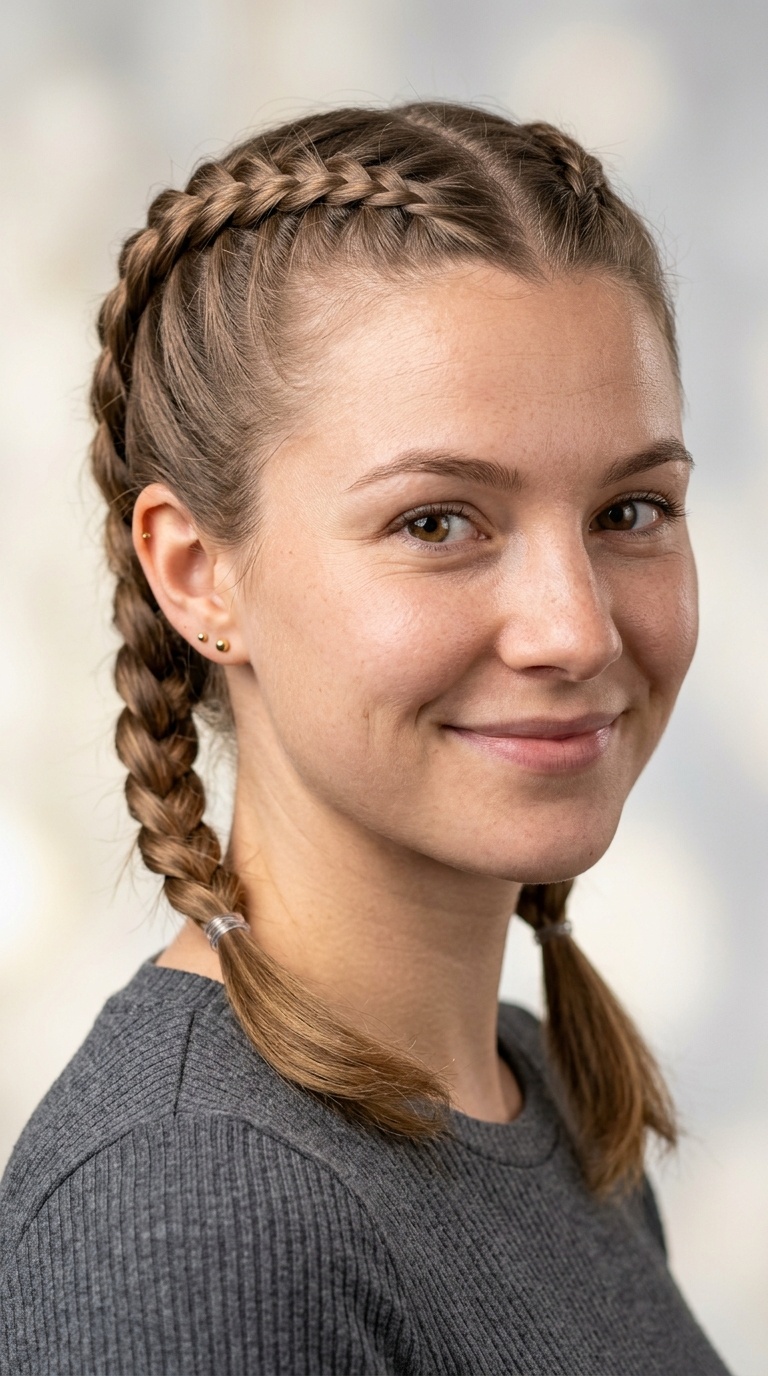 Dutch Braided Pigtails