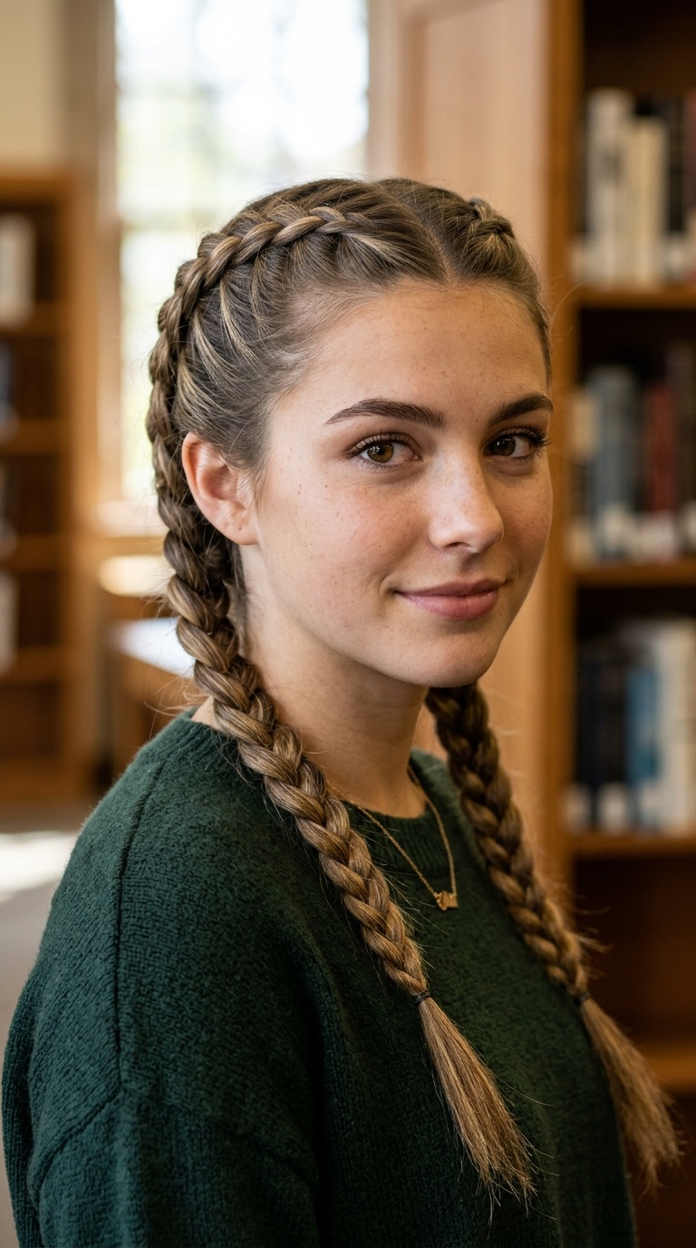 Dutch Braided Pigtails