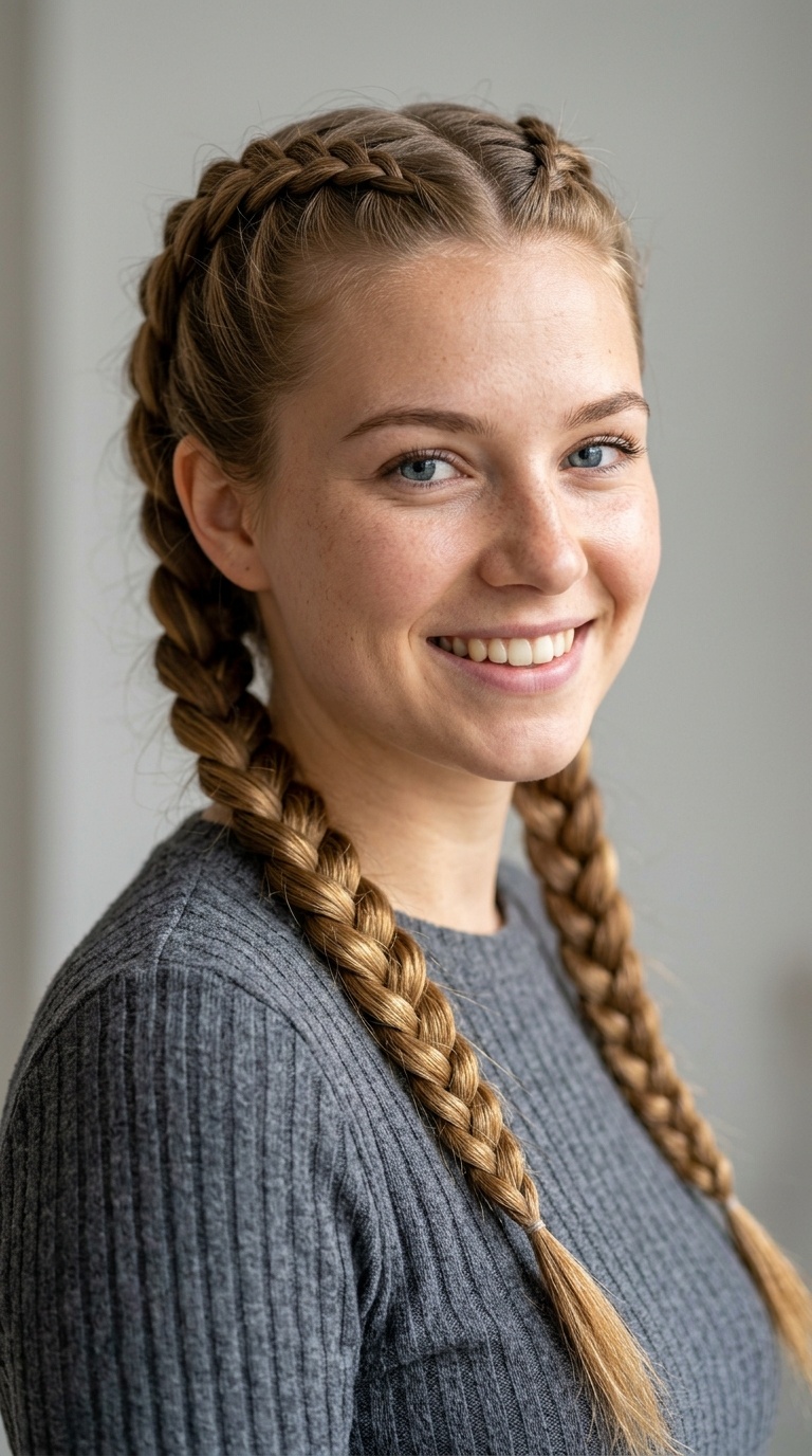 Dutch Pigtail Braids