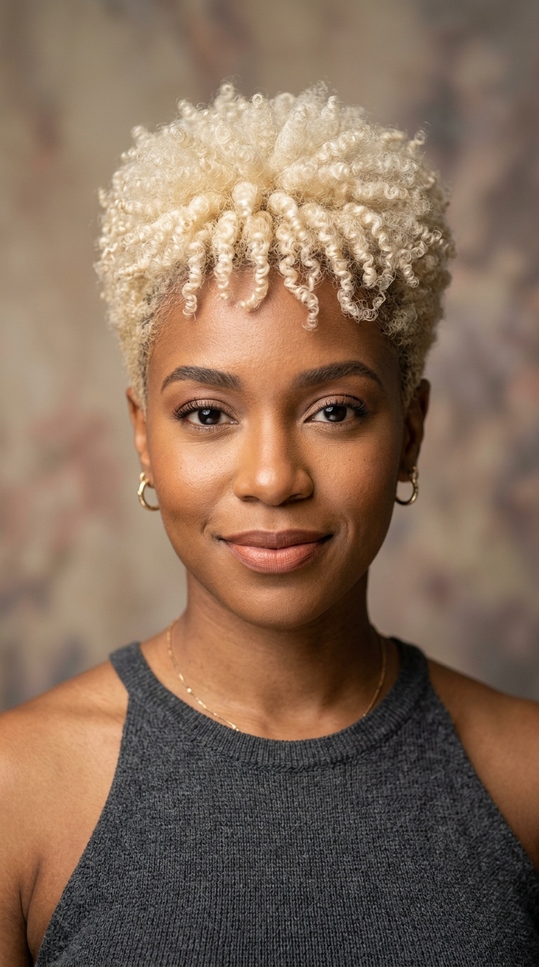 Dyed Platinum Blonde Taper