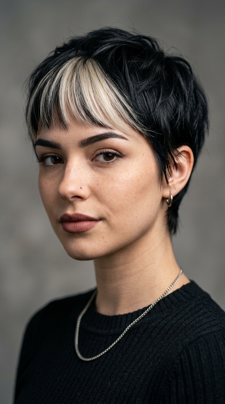 E-Girl Skunk Stripe Pixie