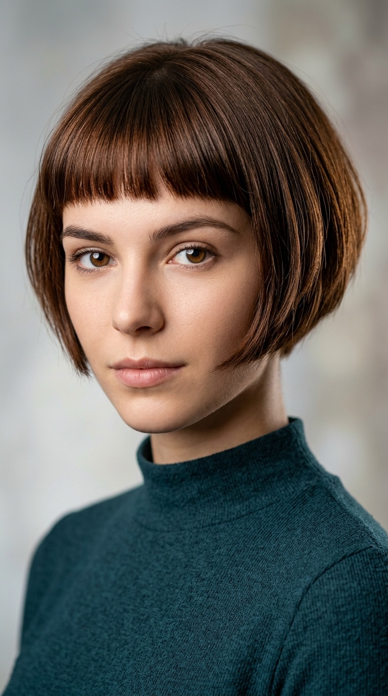 Ear-Length Crop with Micro-Bangs