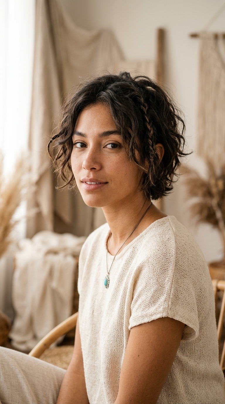 Ear-Length Pixie Boho Bob