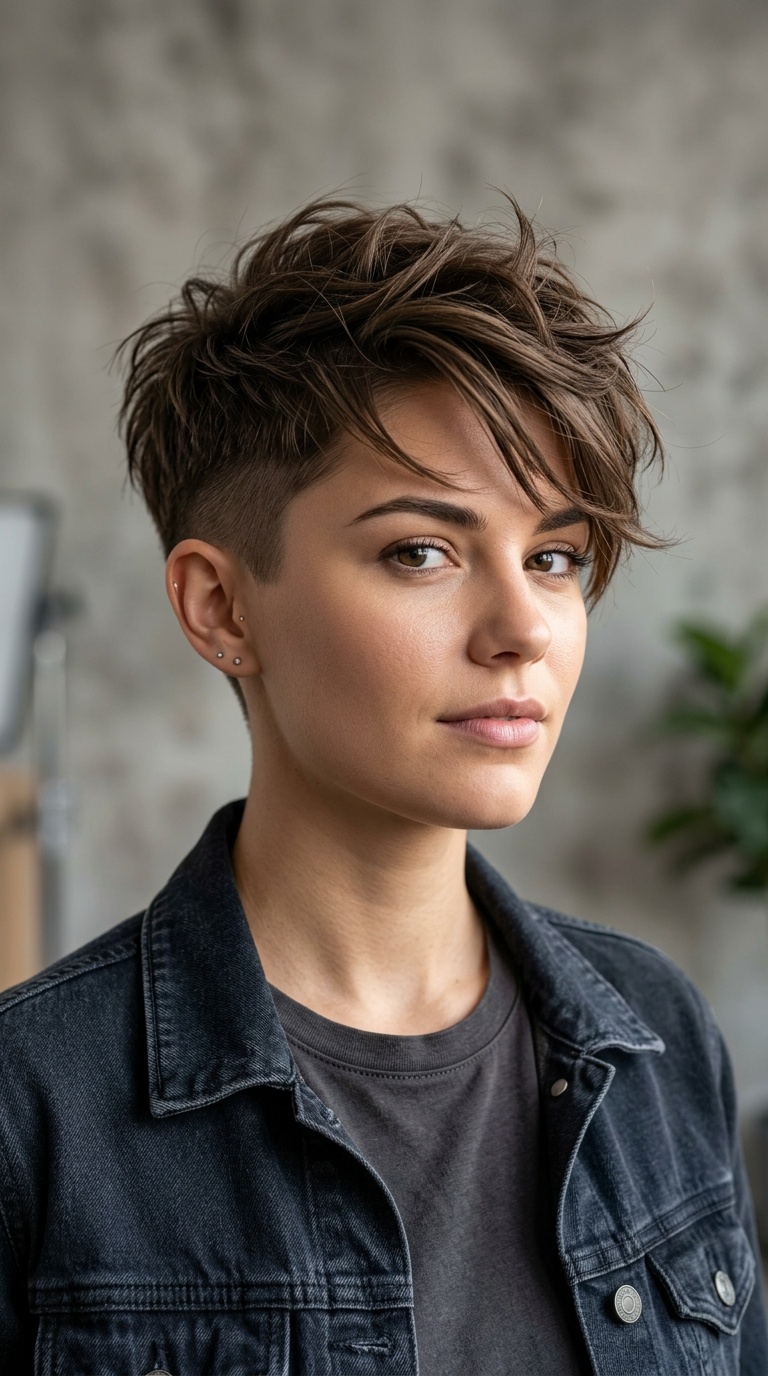 Edgy Undercut Pixie