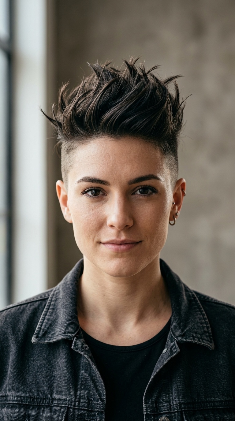 Edgy Undercut with Textured Top