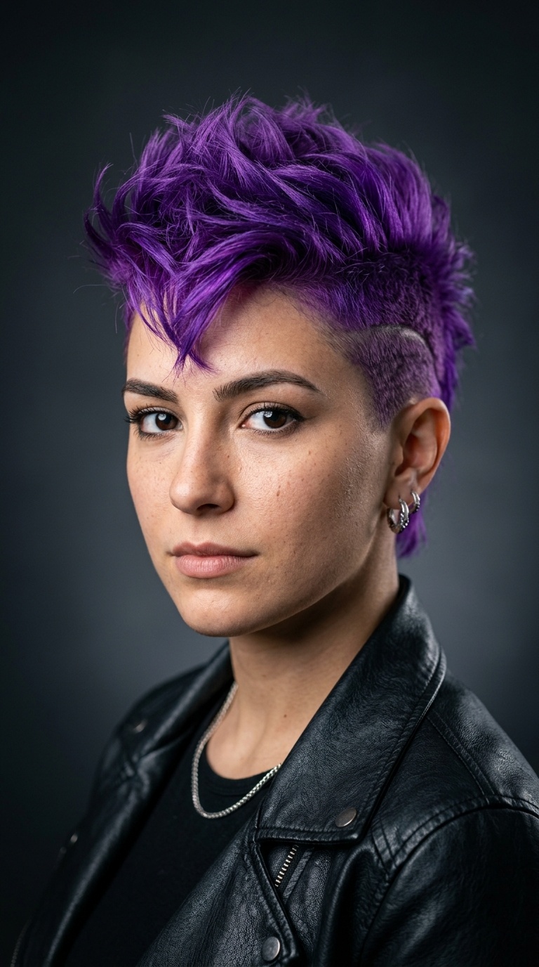 Electric Purple Textured Hawk