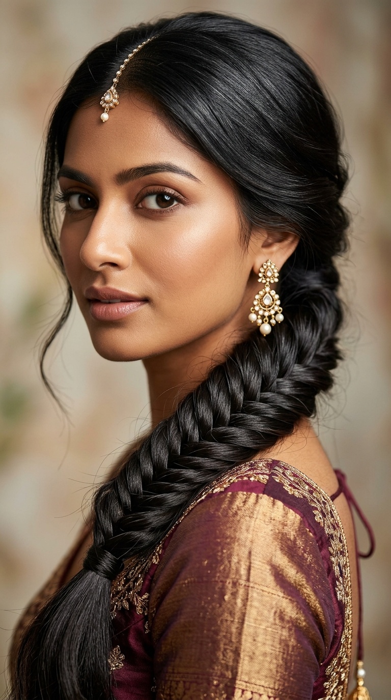 Elegant Fishtail Ponytail