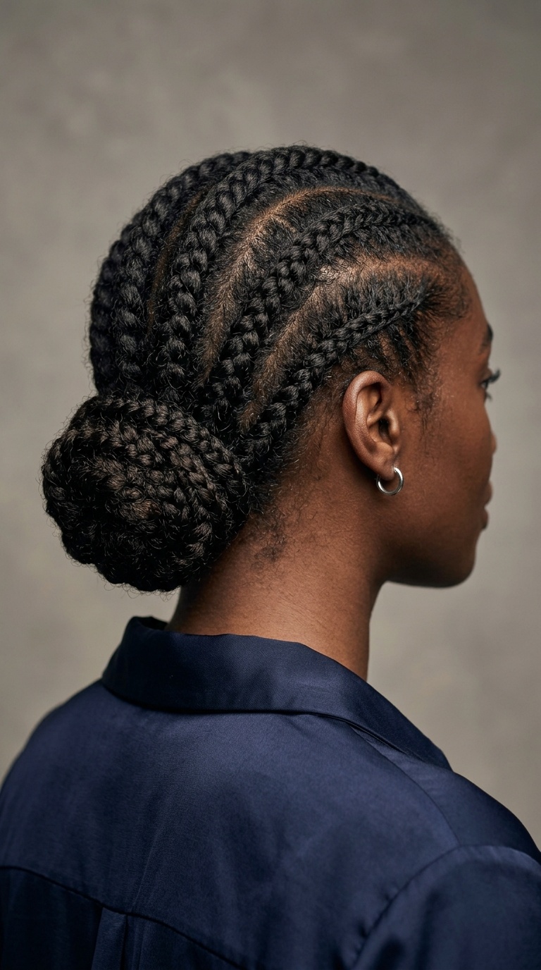 Elegant Low Braided Bun