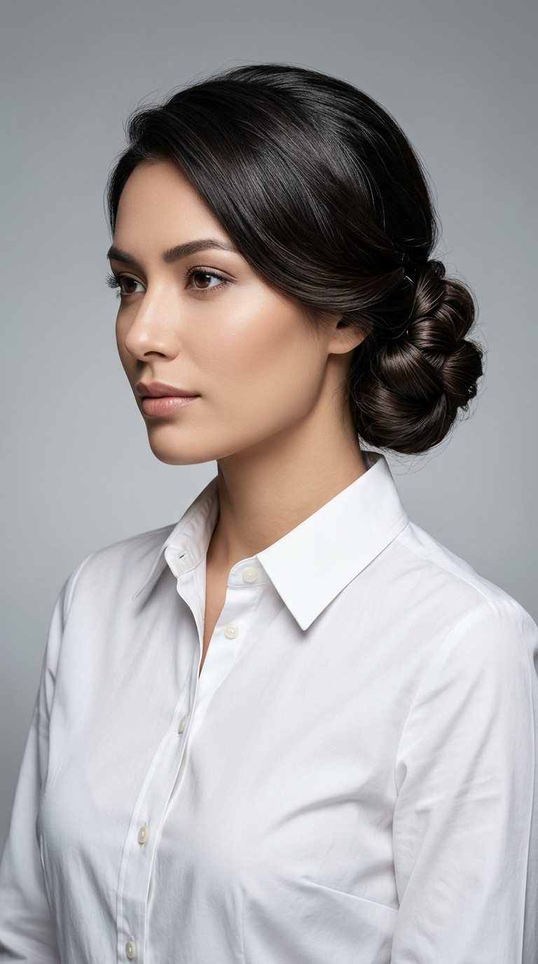 Elegant Low Side Bun